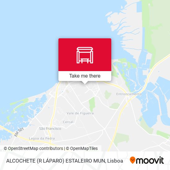 ALCOCHETE (R LÁPARO) ESTALEIRO MUN map