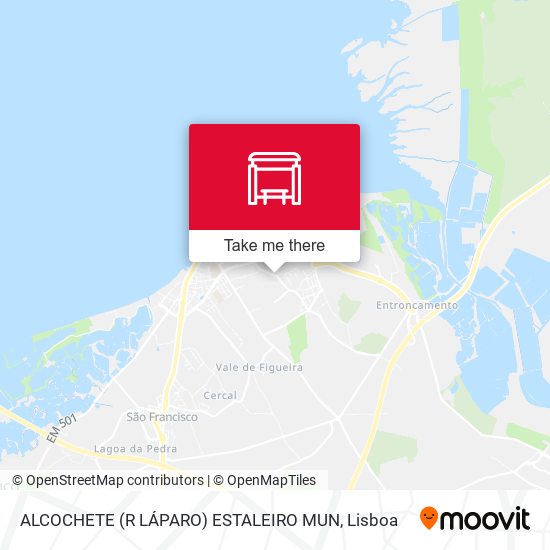 ALCOCHETE (R LÁPARO) ESTALEIRO MUN map
