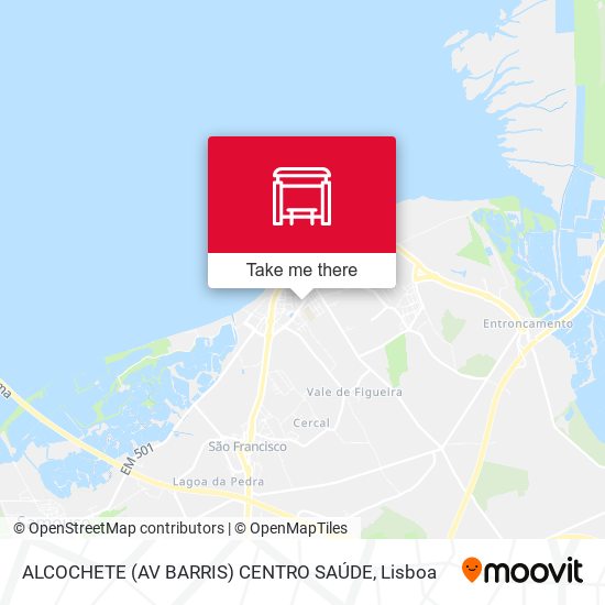 ALCOCHETE (AV BARRIS) CENTRO SAÚDE map