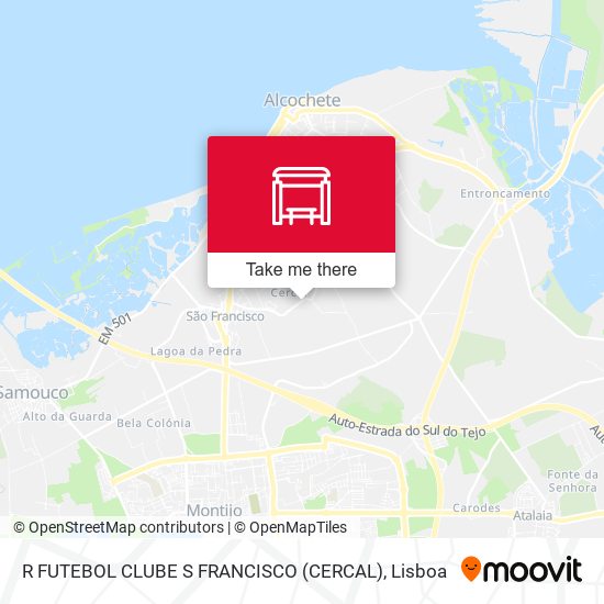 R FUTEBOL CLUBE S FRANCISCO (CERCAL) mapa