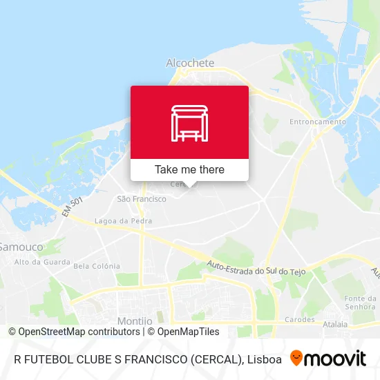 R FUTEBOL CLUBE S FRANCISCO (CERCAL) map