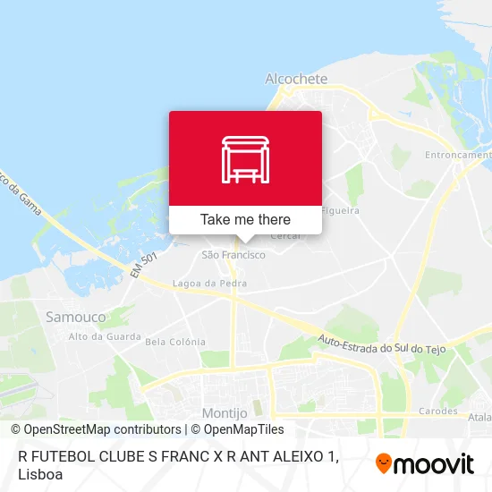 R FUTEBOL CLUBE S FRANC X R ANT ALEIXO 1 map