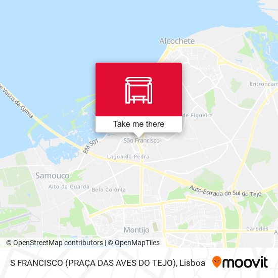 S FRANCISCO (PRAÇA DAS AVES DO TEJO) map