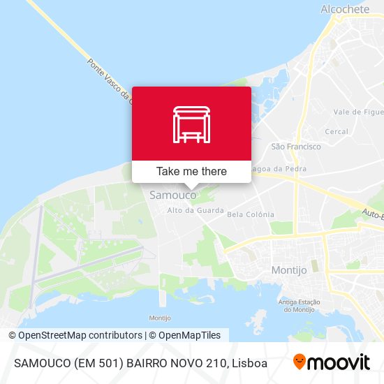 SAMOUCO (EM 501) BAIRRO NOVO 210 map