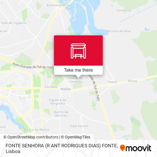 FONTE SENHORA (R ANT RODRIGUES DIAS) FONTE map