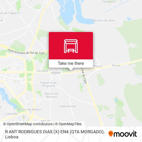 R ANT RODRIGUES DIAS (X) EN4 (QTA MORGADO) mapa
