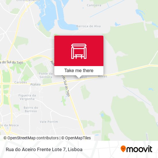 Rua do Aceiro Frente Lote 7 mapa
