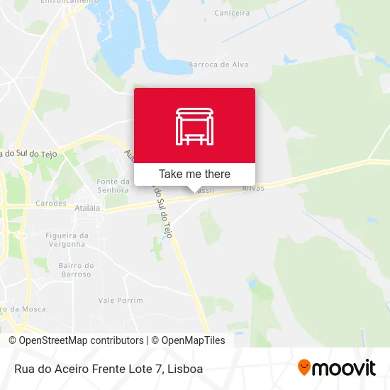 Rua do Aceiro Frente Lote 7 map