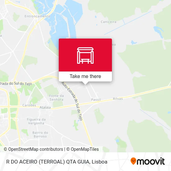 R DO ACEIRO (TERROAL) QTA GUIA map