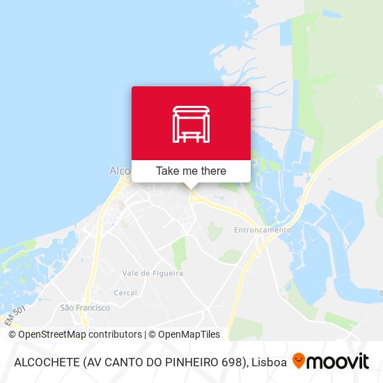 ALCOCHETE (AV CANTO DO PINHEIRO 698) map
