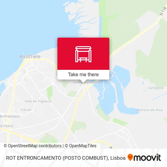 ROT ENTRONCAMENTO (POSTO COMBUST) map