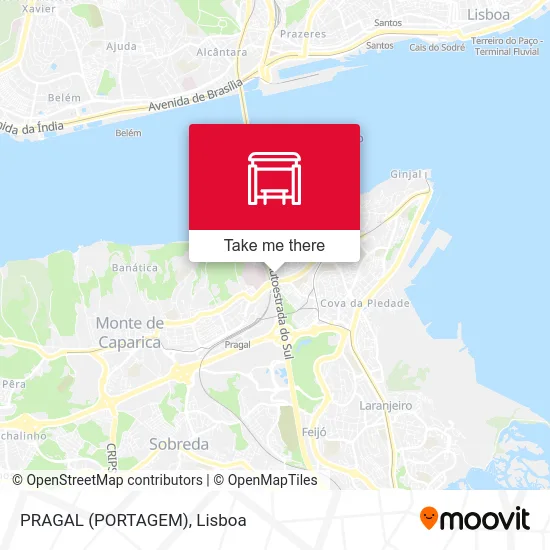 PRAGAL (PORTAGEM) map