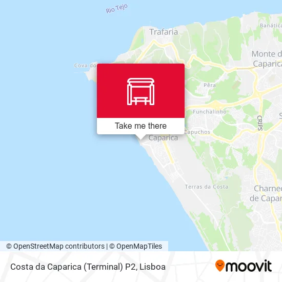 Costa da Caparica (Terminal) P2 map