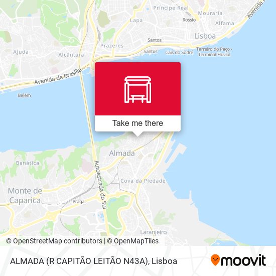 ALMADA (R CAPITÃO LEITÃO N43A) map