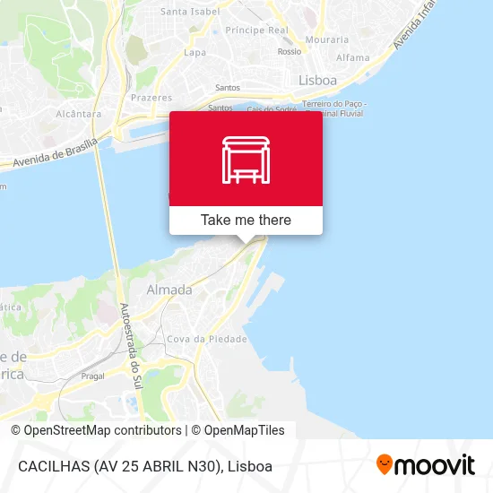 CACILHAS (AV 25 ABRIL N30) map