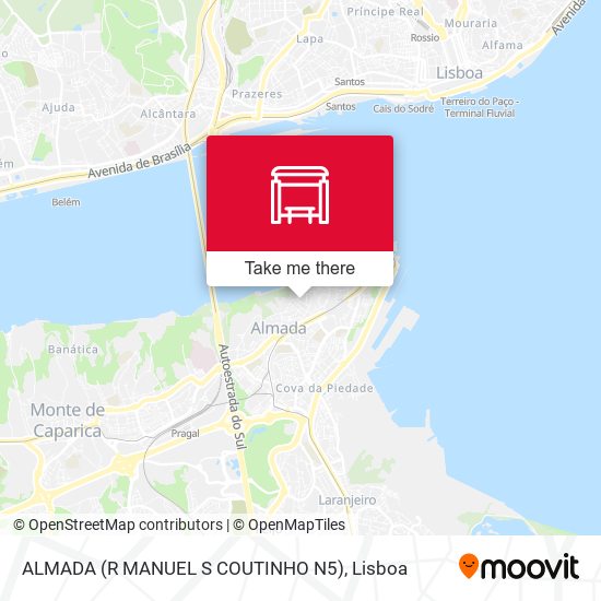 ALMADA (R MANUEL S COUTINHO N5) map