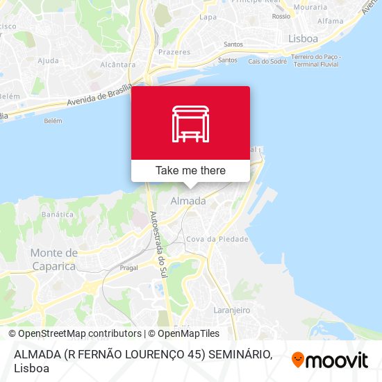 ALMADA (R FERNÃO LOURENÇO 45) SEMINÁRIO map