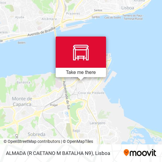 ALMADA (R CAETANO M BATALHA N9) map