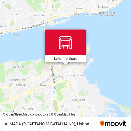ALMADA (R CAETANO M BATALHA N9) mapa
