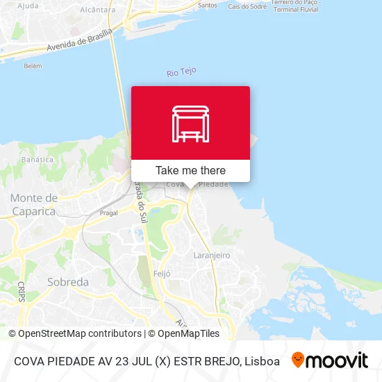 COVA PIEDADE AV 23 JUL (X) ESTR BREJO map