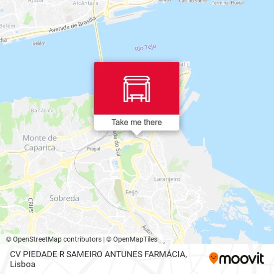 CV PIEDADE R SAMEIRO ANTUNES FARMÁCIA map