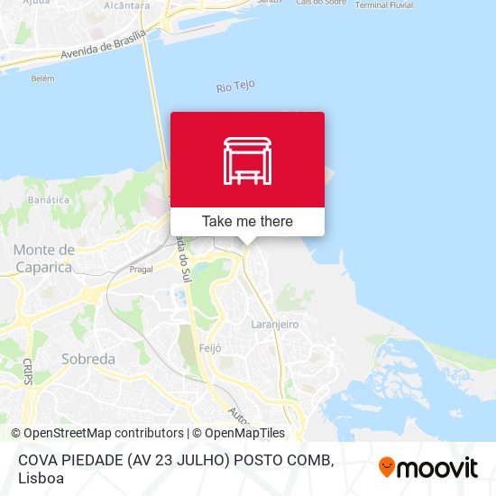COVA PIEDADE (AV 23 JULHO) POSTO COMB mapa