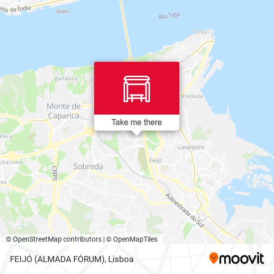 FEIJÓ (ALMADA FÓRUM) map