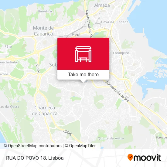 RUA DO POVO 18 map