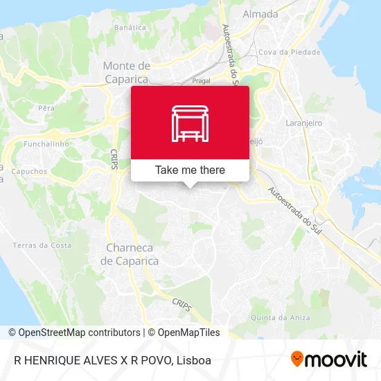 R HENRIQUE ALVES X R POVO map