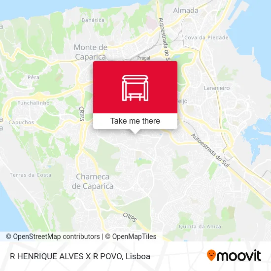 R HENRIQUE ALVES X R POVO map