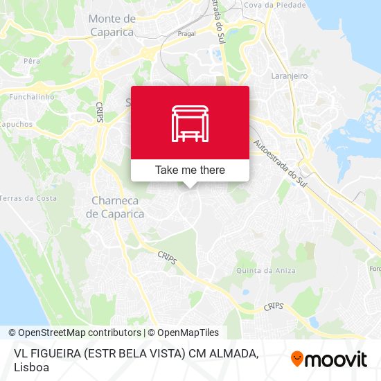 VL FIGUEIRA (ESTR BELA VISTA) CM ALMADA map