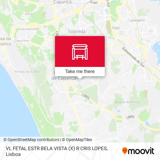 VL FETAL ESTR BELA VISTA (X) R CRIS LOPES map