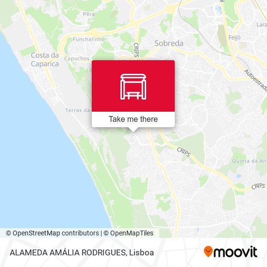 ALAMEDA AMÁLIA RODRIGUES map