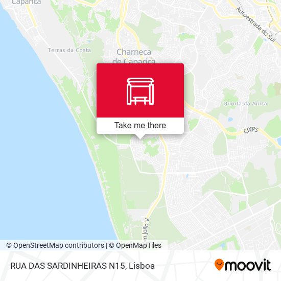 RUA DAS SARDINHEIRAS N15 map