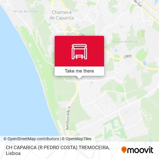 CH CAPARICA (R PEDRO COSTA) TREMOCEIRA map