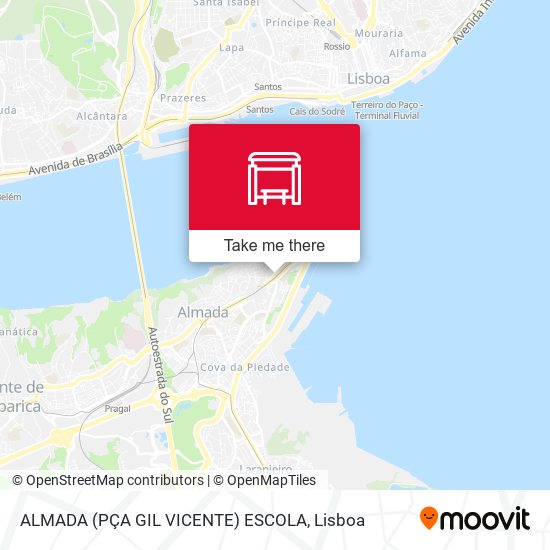 ALMADA (PÇA GIL VICENTE) ESCOLA mapa