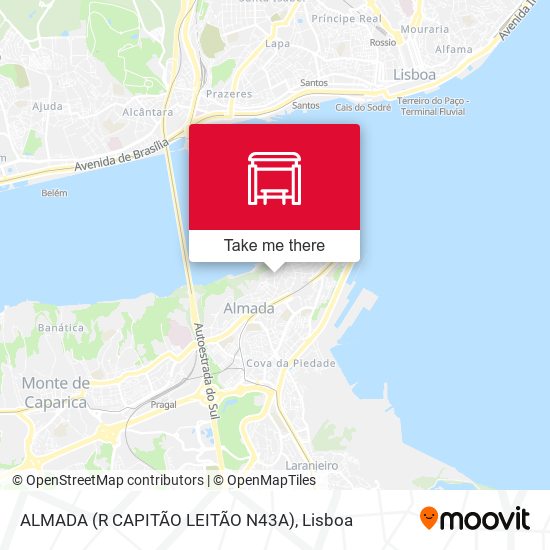 ALMADA (R CAPITÃO LEITÃO N43A) mapa