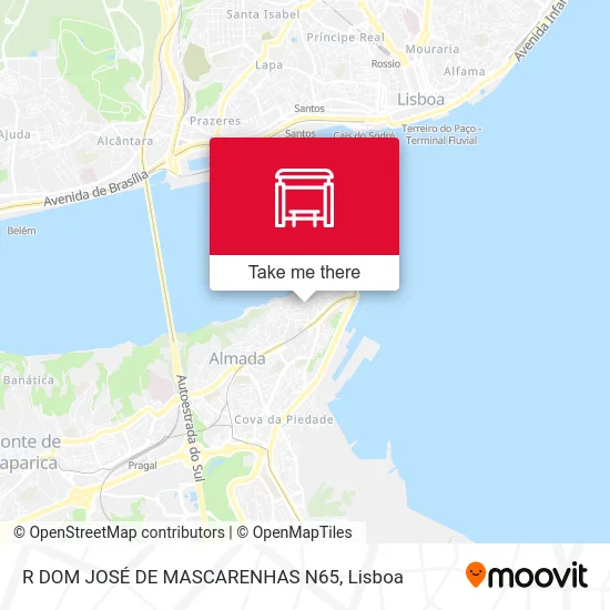 R DOM JOSÉ DE MASCARENHAS N65 map