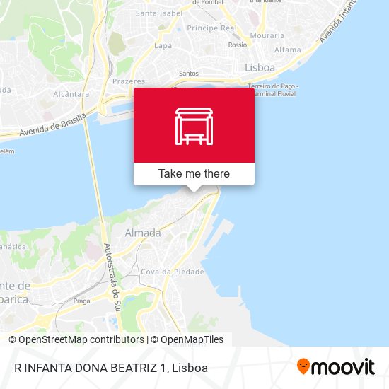 R INFANTA DONA BEATRIZ 1 map