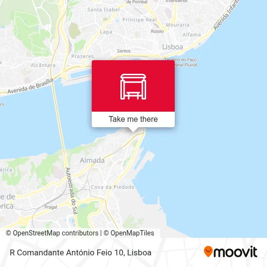 R Comandante António Feio 10 map