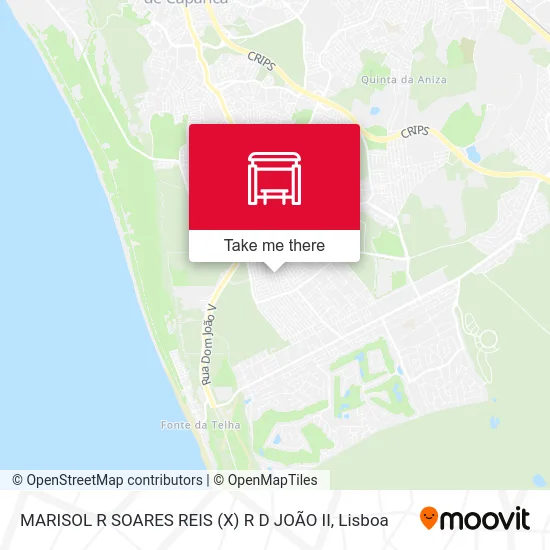 MARISOL R SOARES REIS (X) R D JOÃO II map