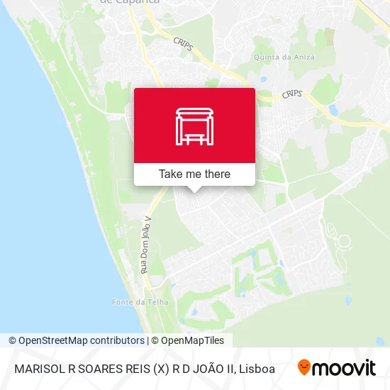 MARISOL R SOARES REIS (X) R D JOÃO II map