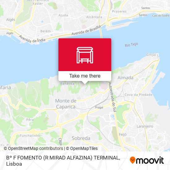 Bº F FOMENTO (R MIRAD ALFAZINA) TERMINAL map