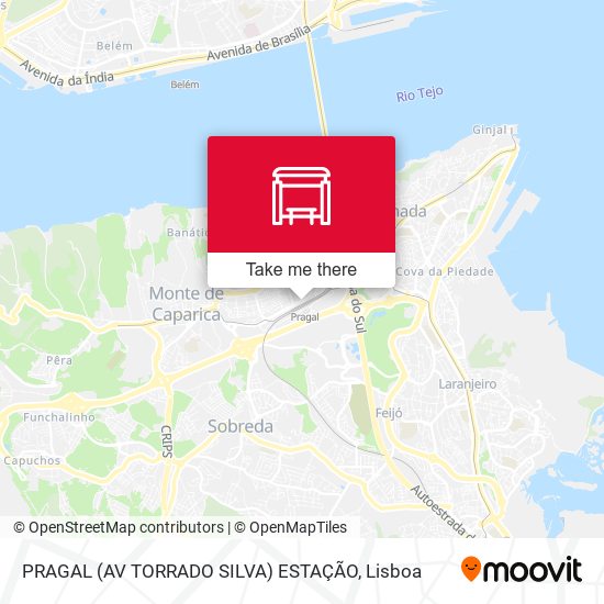 PRAGAL (AV TORRADO SILVA) ESTAÇÃO mapa