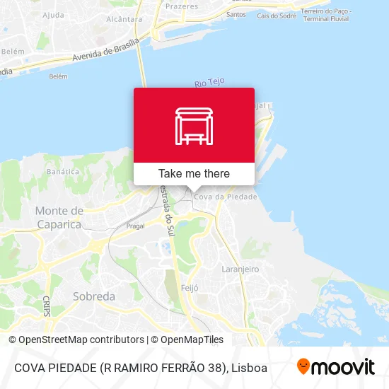 COVA PIEDADE (R RAMIRO FERRÃO 38) map