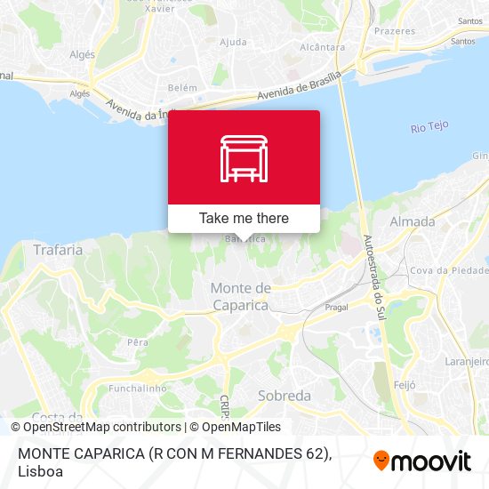 MONTE CAPARICA (R CON M FERNANDES 62) map
