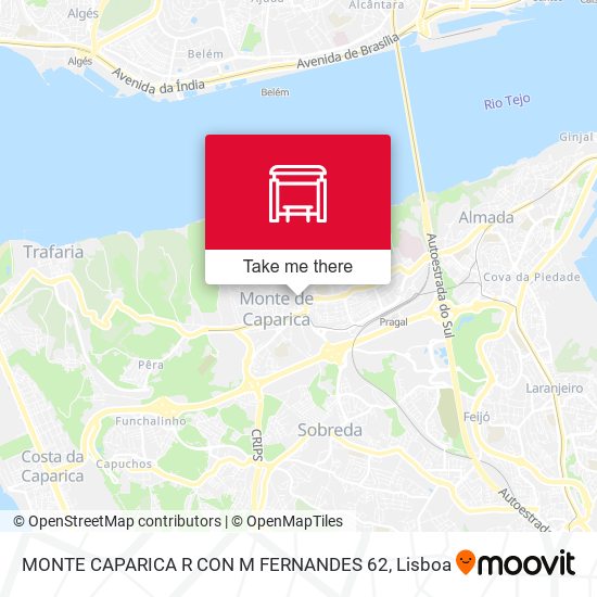 MONTE CAPARICA R CON M FERNANDES 62 map