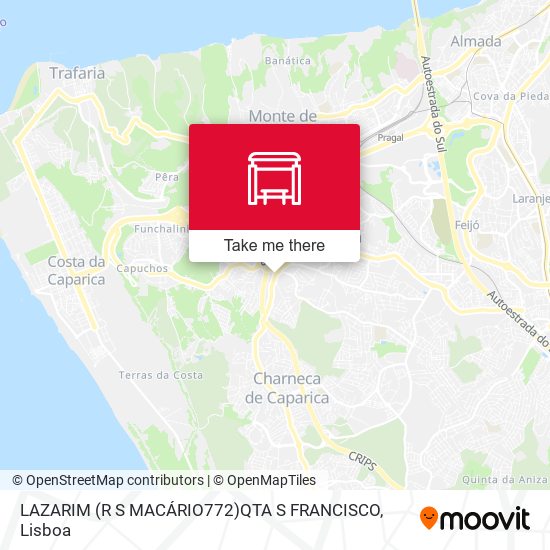 LAZARIM (R S MACÁRIO772)QTA S FRANCISCO mapa