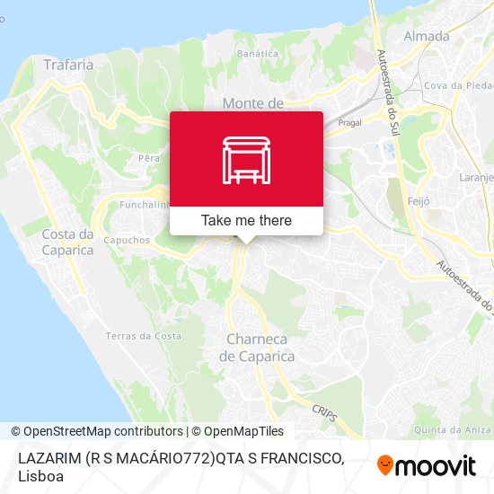 LAZARIM (R S MACÁRIO772)QTA S FRANCISCO mapa