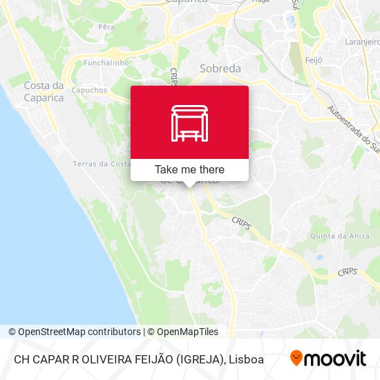 CH CAPAR R OLIVEIRA FEIJÃO (IGREJA) mapa